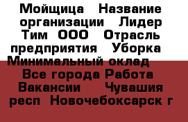 Мойщица › Название организации ­ Лидер Тим, ООО › Отрасль предприятия ­ Уборка › Минимальный оклад ­ 1 - Все города Работа » Вакансии   . Чувашия респ.,Новочебоксарск г.